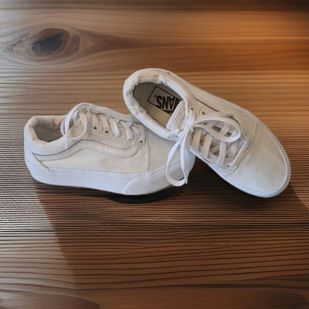 Vans Off The Wall Skate White 721356 Women's Sneakers SZ 7 Men's 5.5